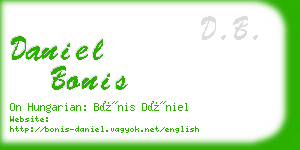 daniel bonis business card